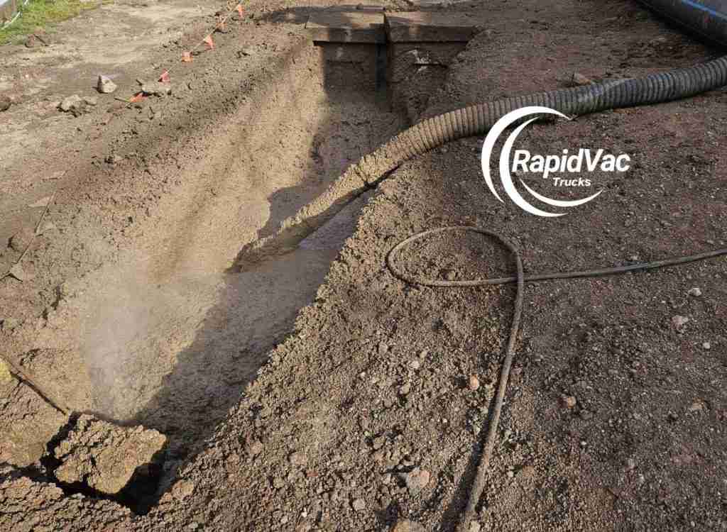 Non-destructive vacuum excavation clearing ground for new developments in Gold Coast.